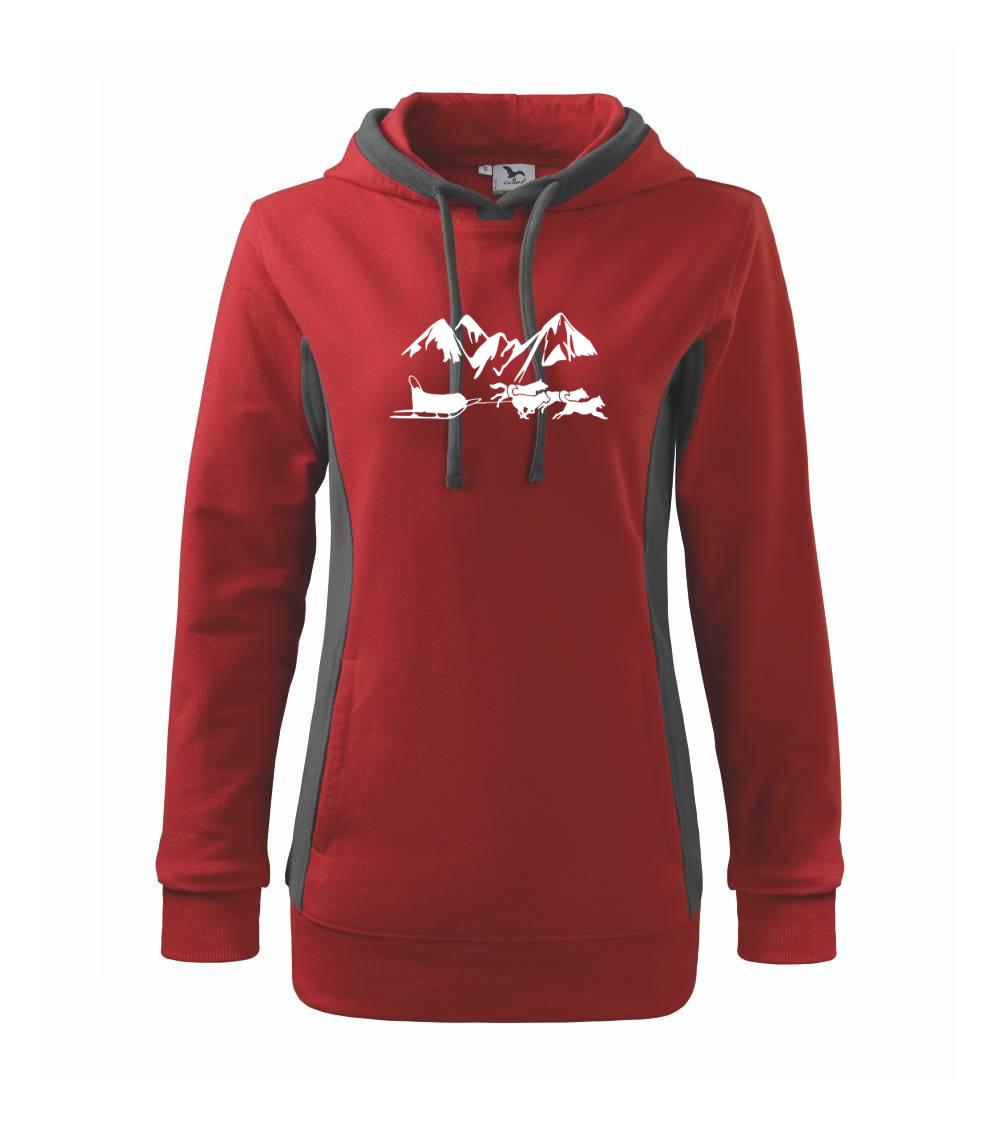 Ostatné športy - Psie záprahy hory - Mikina dámska Kangaroo s kapucňou