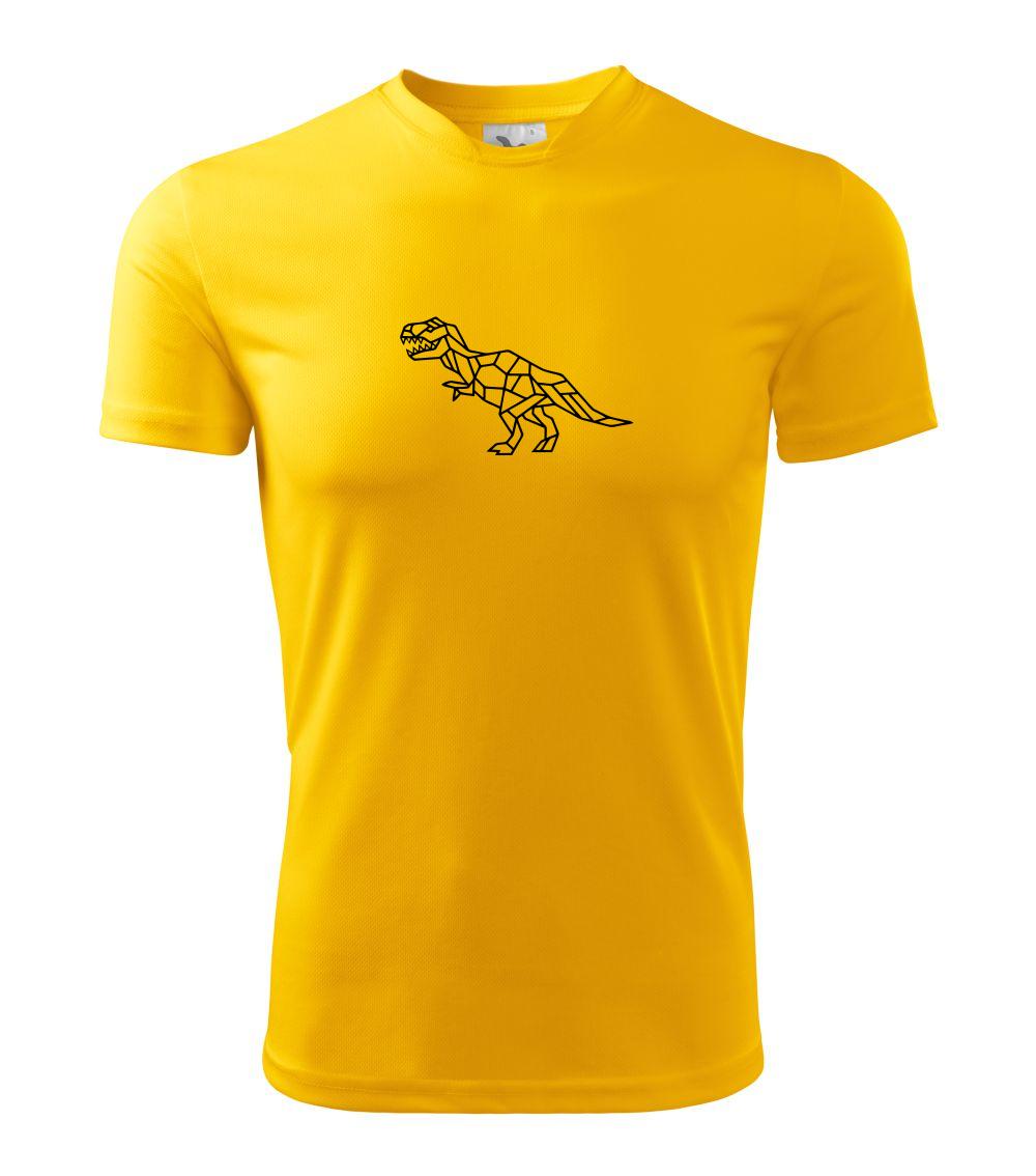 Geometrické zvieratá - Tyranosaurus geometria - Pánske tričko Fantasy športové