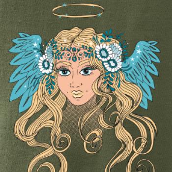 Anjel maľovaný - žena (Pecka design)