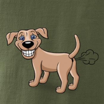 Prdiace pes kreslený (Hana-creative)