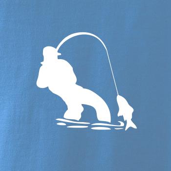 Rybár ťahajúce rybu Rybár ťahajúce rybu