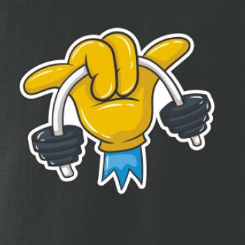 Comics ruka a činka