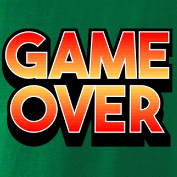 Game over - nápis farebný