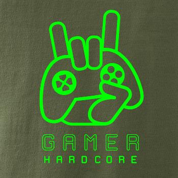 Hardcore gamer - ruka - zelená Hardcore gamer - ruka - zelená