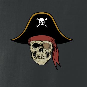  Pirátska lebka s klobúkom