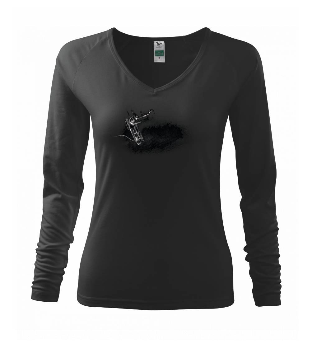 Grafické tričká - Zošité triko - Tričko dámske Elegance