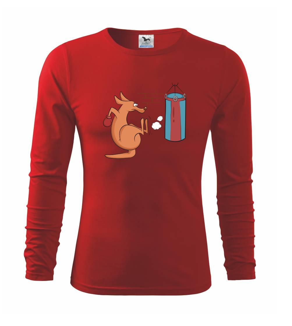 Tričká na box - Boxujúci klokan - Tričko detské Long Sleeve