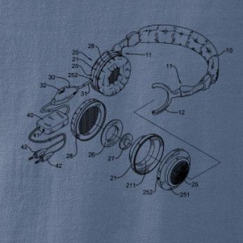 Nákres slúchadlo s mikrofónom