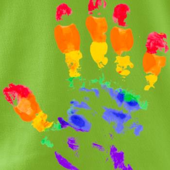 LGBT hand print LGBT hand print