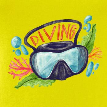 Diving obrázok kreslený