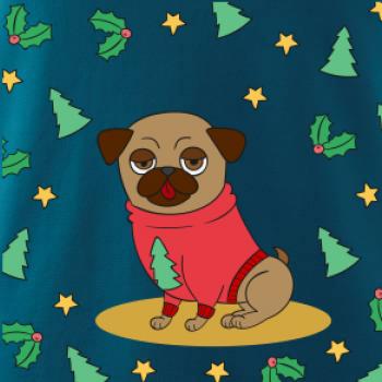 Vianočný mops Vianočný mops