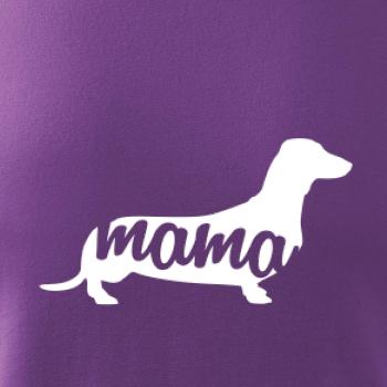 Jazvečík krátkosrstý mama obrys