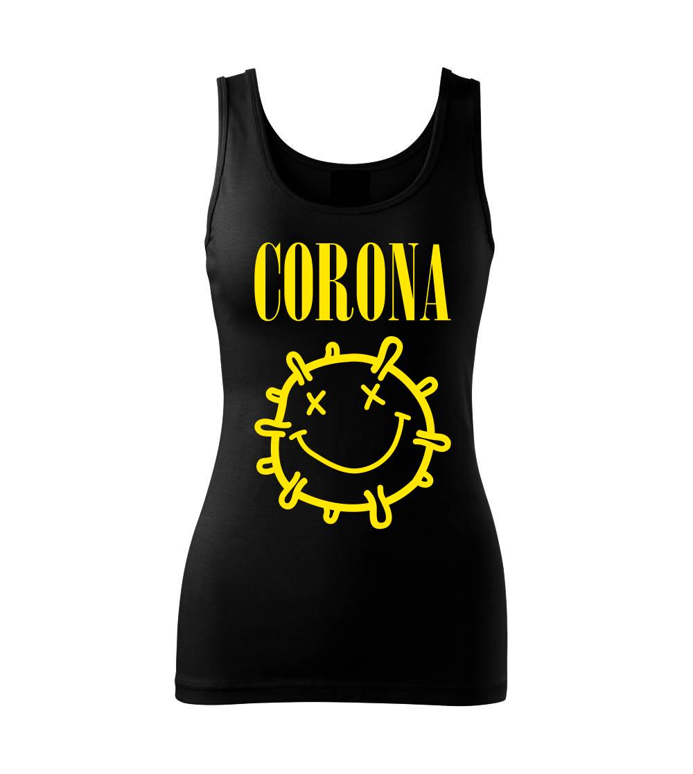 Corona žlté logo - Dámske tielko