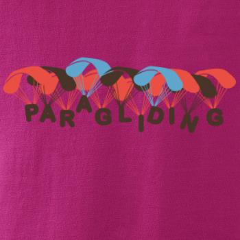 Paragliding nápis s padáky