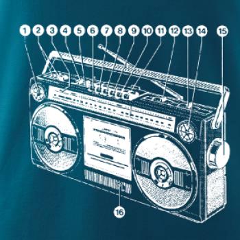 Nákres starý magnetofón