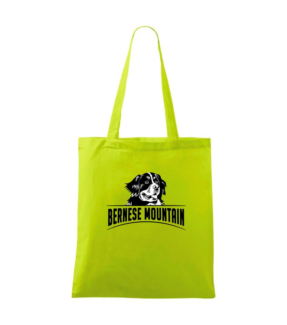 Bernese mountain - hlava a nápis