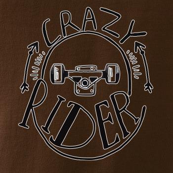 Crazy skateboard rider