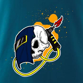 Zvárač - kreslená lebka