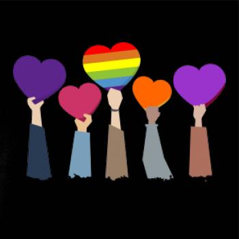 LGBT ruky srdce