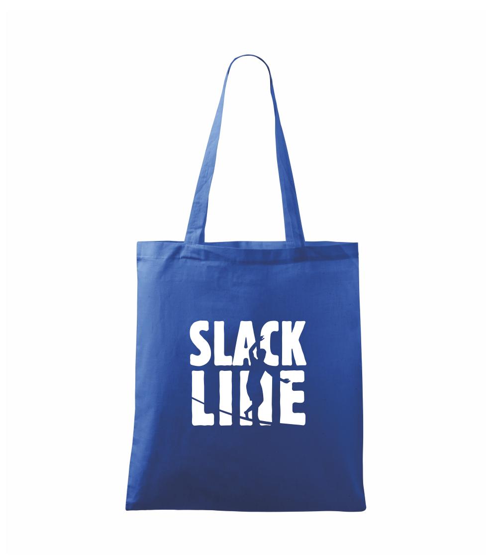Ostatné športy - Slackline nápis - Taška bavlnená