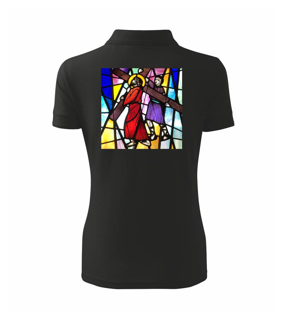 Vitráž - Ježiš a kríž Vitráž - Ježiš a kríž