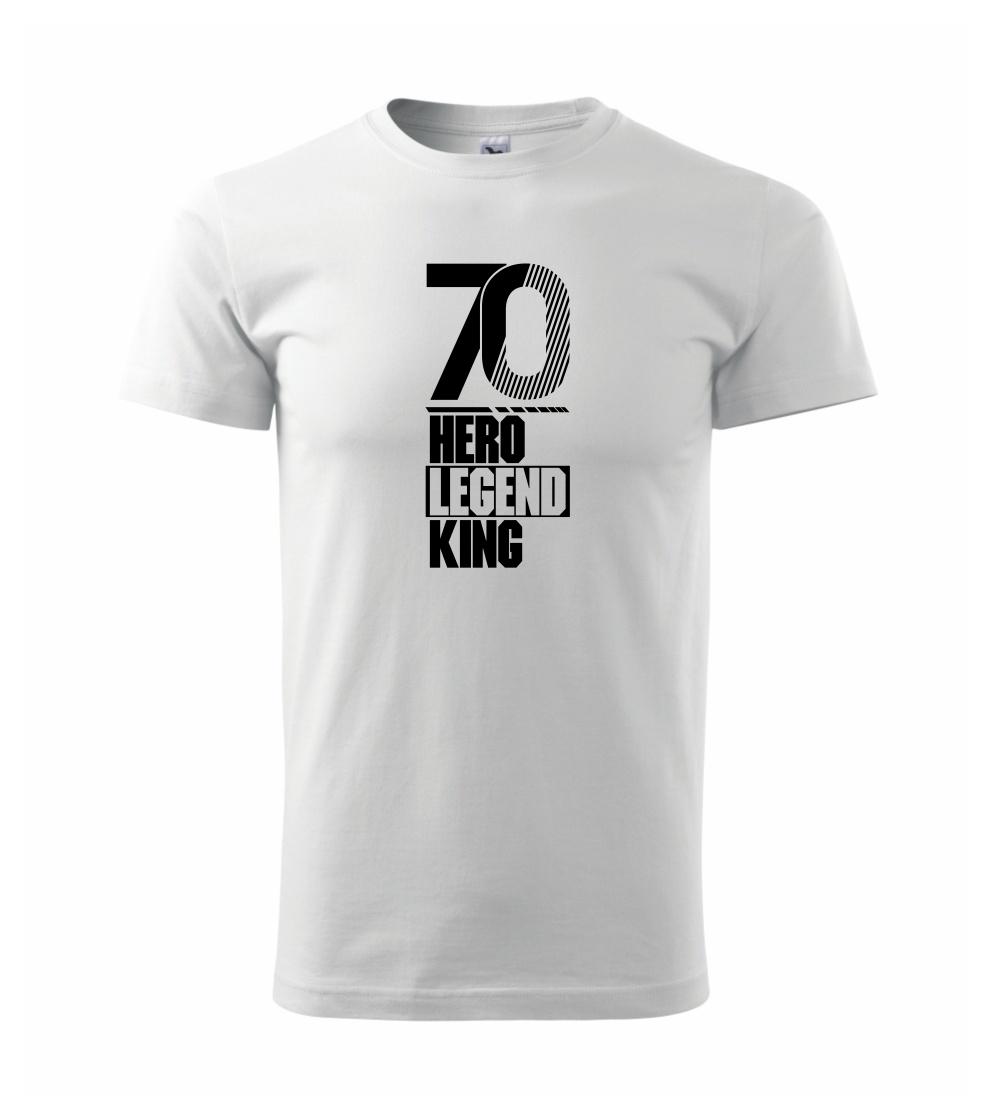 Narodeninové tričká pre hrdinov - Hero, Legend, King x Queen 1970 - Klasické pánske tričko vyššej gramáže