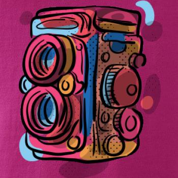 Foťák farebný - dve šošovky Foťák farebný - dve šošovky