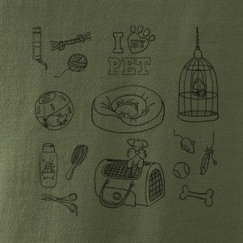 I love my pet - kreslený obrázok