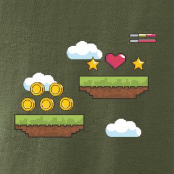 Gamer - stará hra - mince a mraky