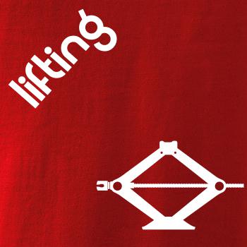 Lifting nápis šikmo