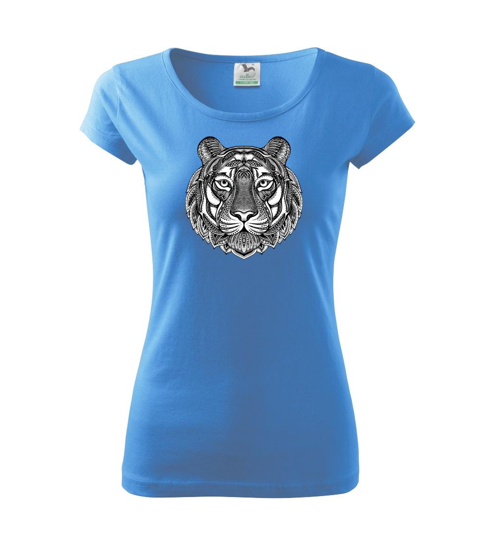 Tričká so zvieratami - Tiger kreslený - Dámske tričko Pure
