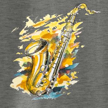 Saxofón maľovaný Saxofón maľovaný