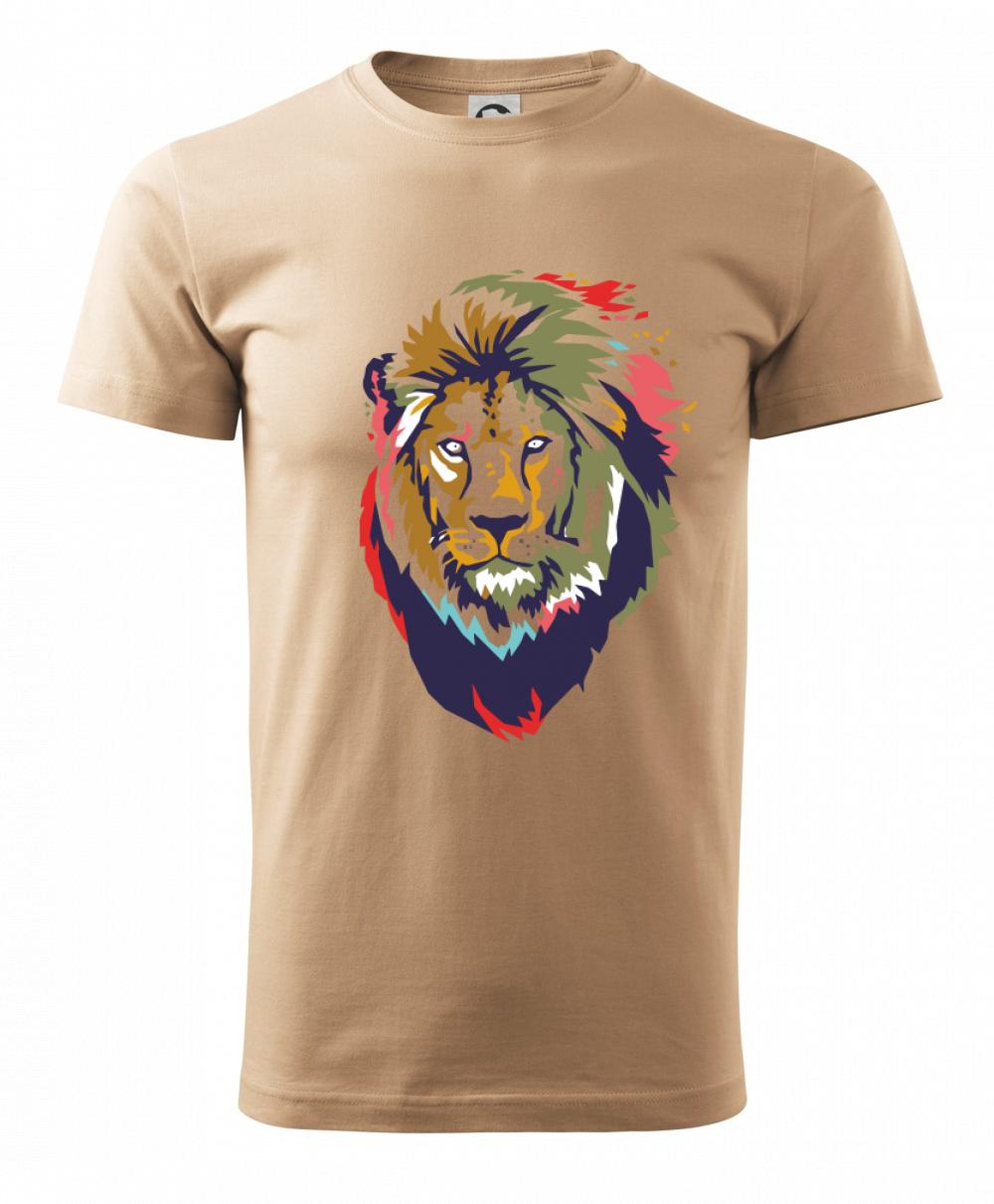 Hlava leva kreslená jednoduchá Hlava leva kreslená jednoduchá