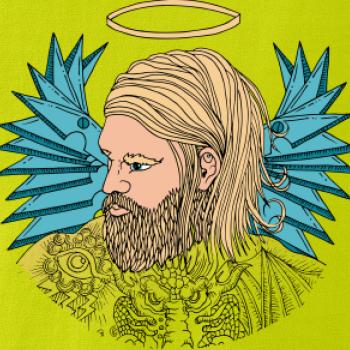 Anjel maľovaný - muž (Pecka design)