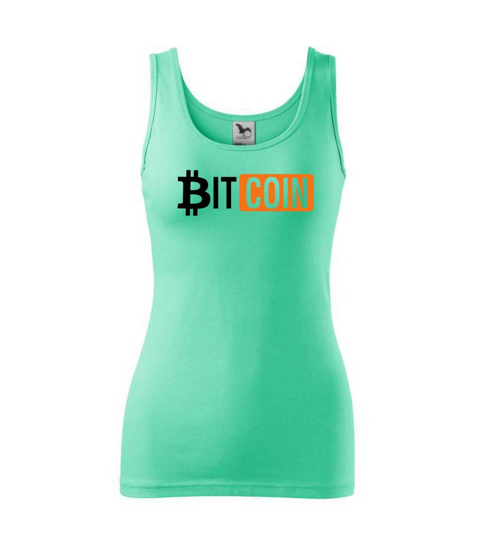 Bitcoin nápis Bitcoin nápis