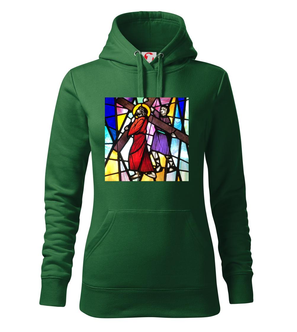 Vitráž - Ježiš a kríž Vitráž - Ježiš a kríž