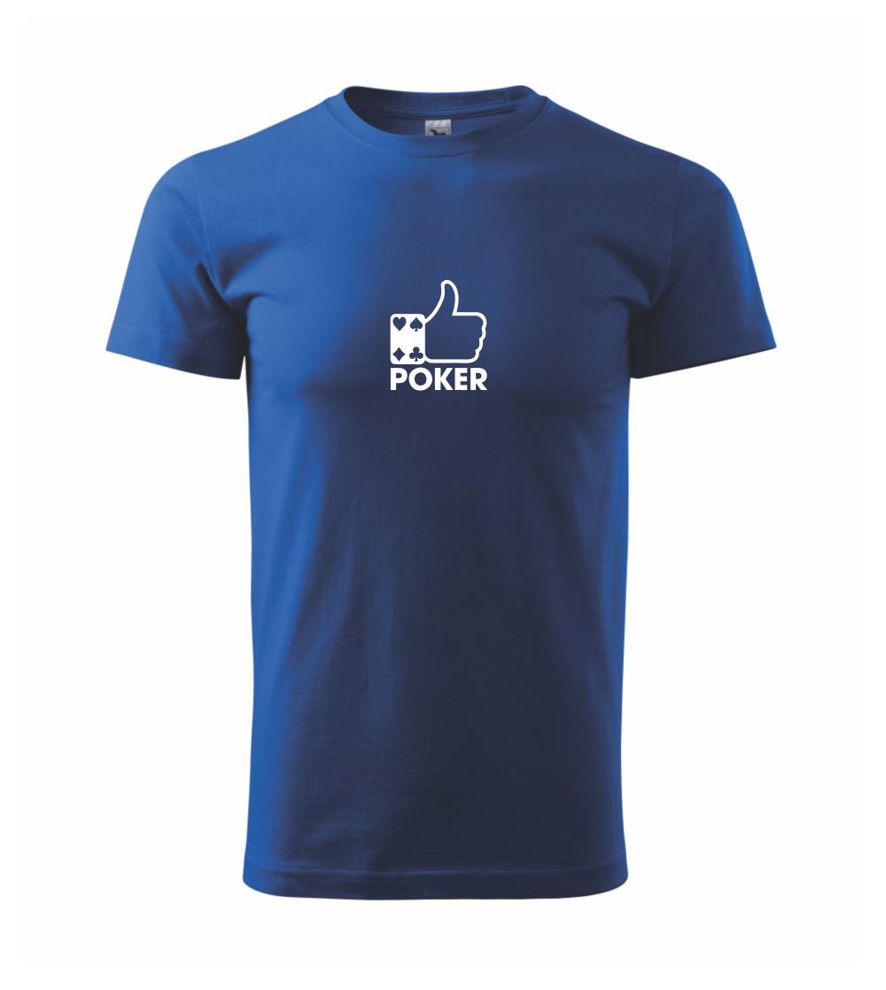 Poker tričká - Poker palec - Klasické pánske tričko vyššej gramáže