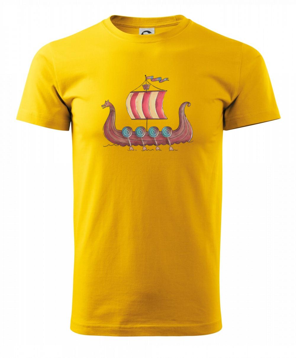 Grafické tričká - Viking loď - Klasické pánske tričko vyššej gramáže