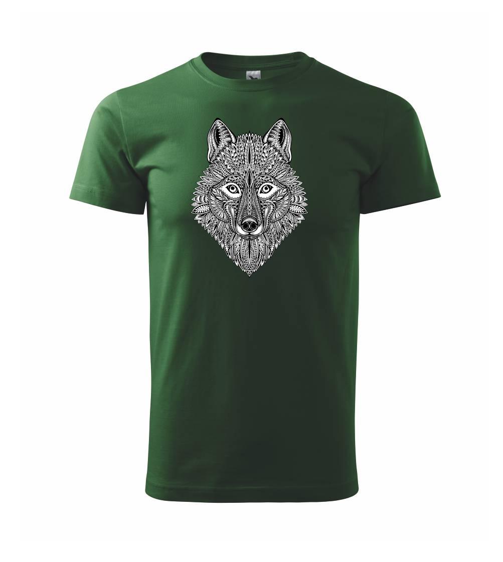 Tričká s vlkom - Vlk kreslený - Tričko extra veľké  (5-8XL)