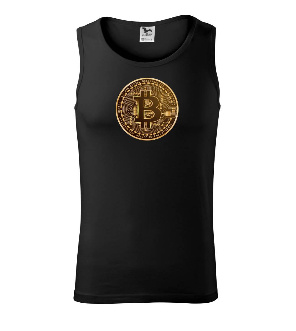 Bitcoin zlatá minca guľatá Bitcoin zlatá minca guľatá