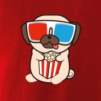 Mops a 3D okuliare