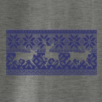 Jeleň vo vianočnom vzore