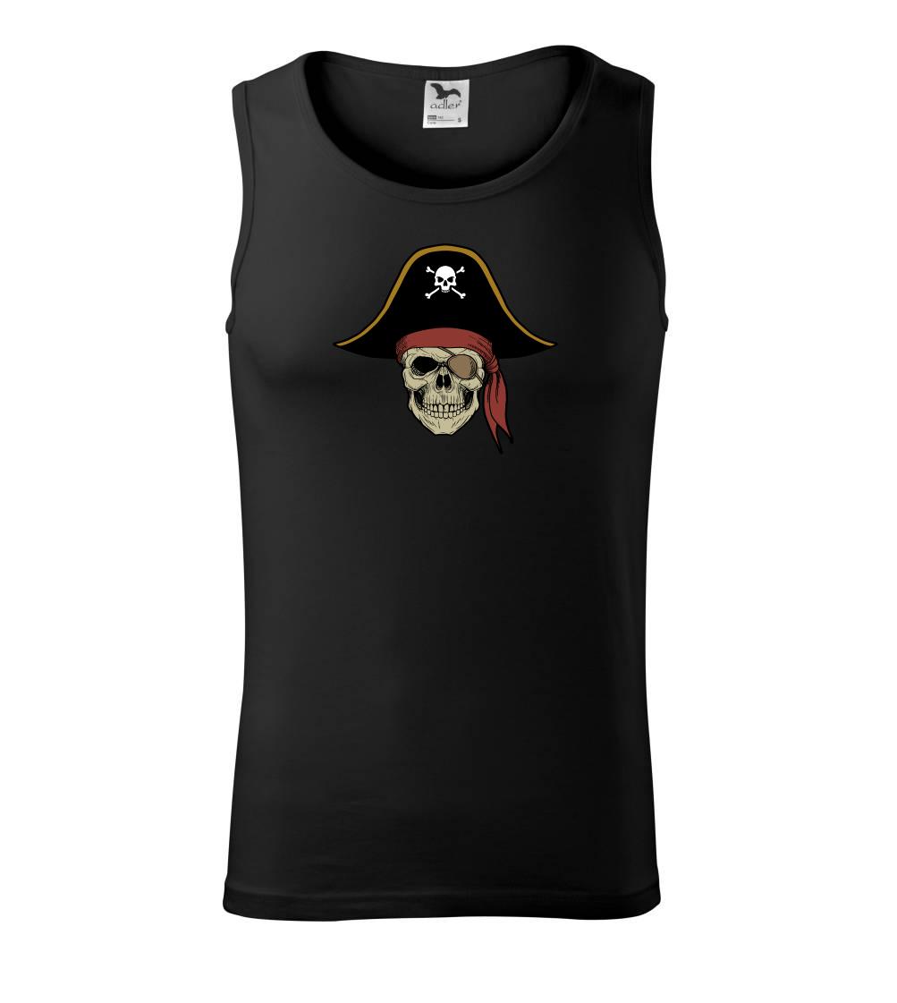 Pirátska lebka s klobúkom  Pirátska lebka s klobúkom