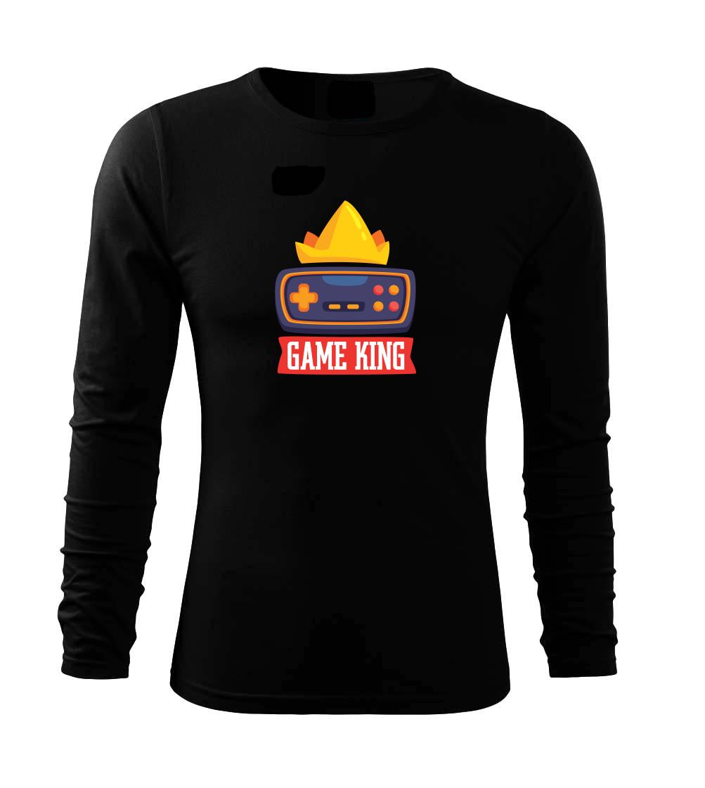 Tričká pre ajťákov - Game king - kreslený - Tričko s dlhým rukávom FIT-T long sleeve