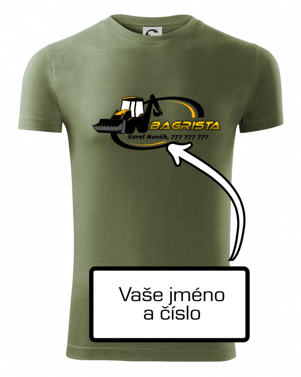 Bagrista v kruhu - vlastný nápis Bagrista v kruhu - vlastný nápis