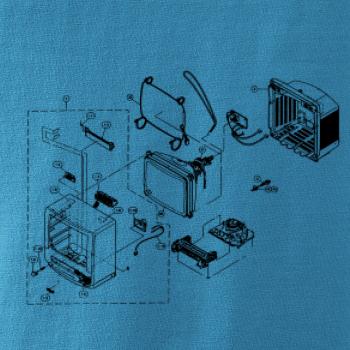 Nákres starý CRT televízor Nákres starý CRT televízor