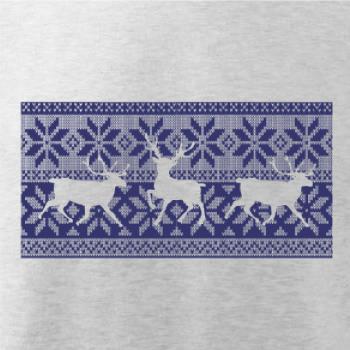 Jeleň vo vianočnom vzore