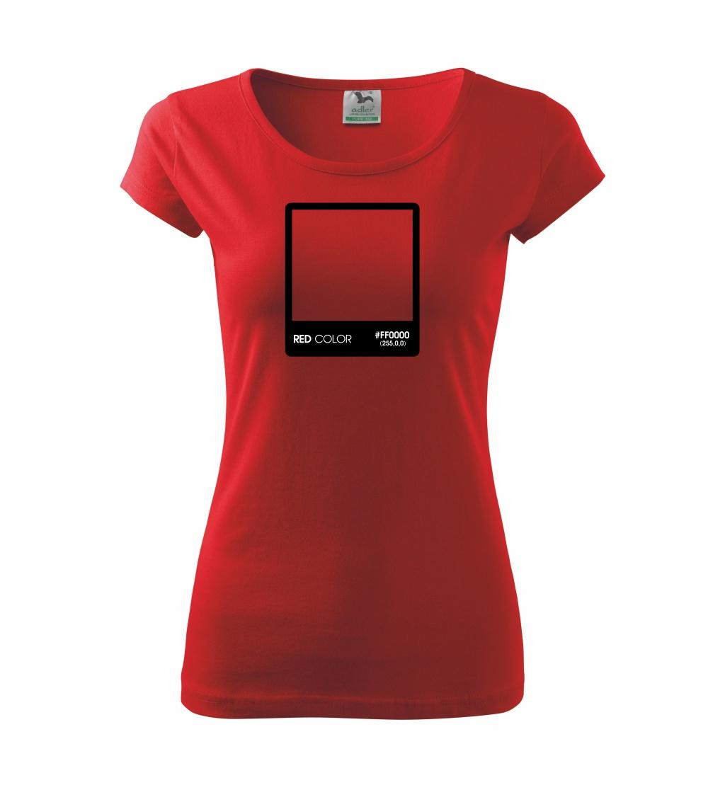 Tričká pre fotografov - RGB red - Dámske tričko Pure