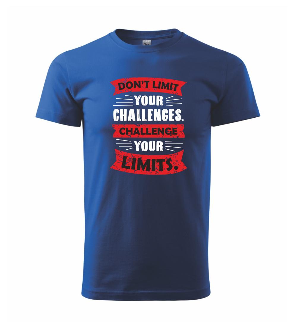 Trička pre cestovateľov - Challenge your limits - Klasické pánske tričko vyššej gramáže