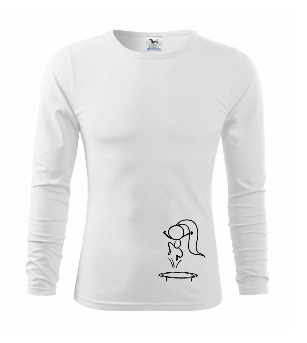 Tričká na jump - Skákajúci dievčatko - Tričko detské Long Sleeve